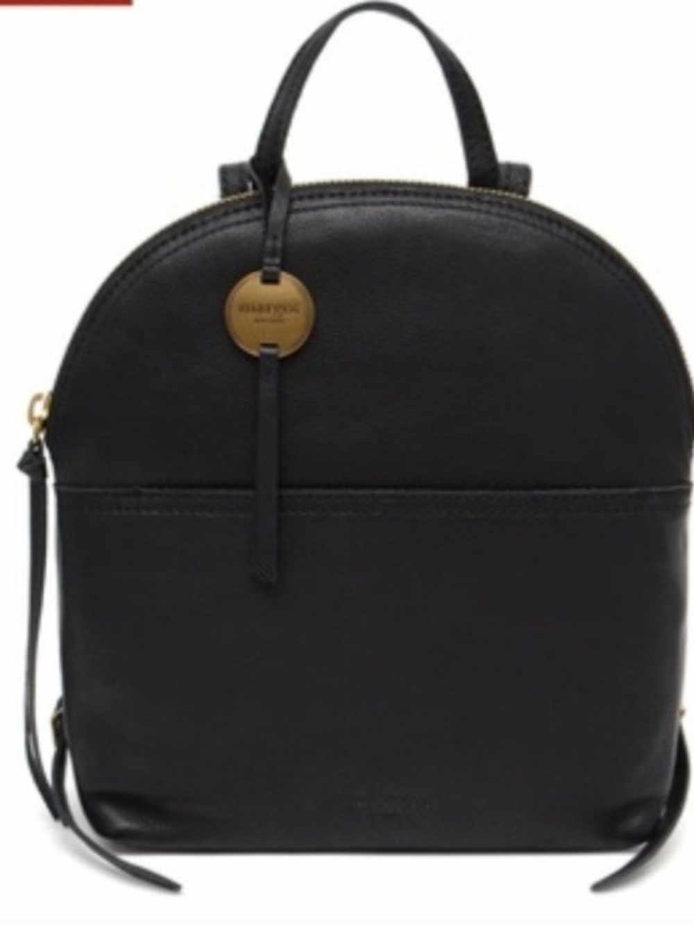 NWT Margot New York Camille Backpack‎ Bag Black Leather Charm $150